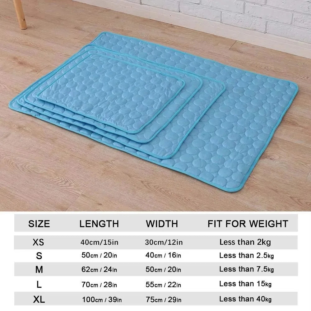 Cooling Mat for Dogs and Cats Summer Pet Cooling Pad Durable Waterproof Dog Bed Cool Mat for Small Medium Large Dogs Non Toxic